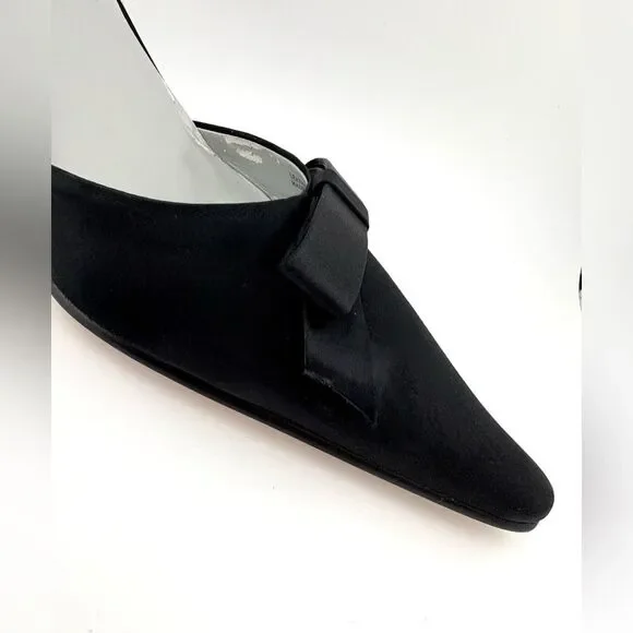 Women shoe's: Karen Scott Black Slingback Heels - Picture 5 of 15